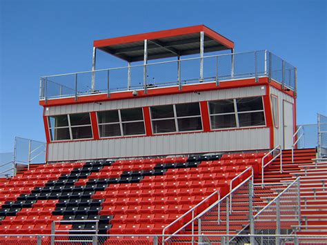 metal press box|stadium press box manufacturers.